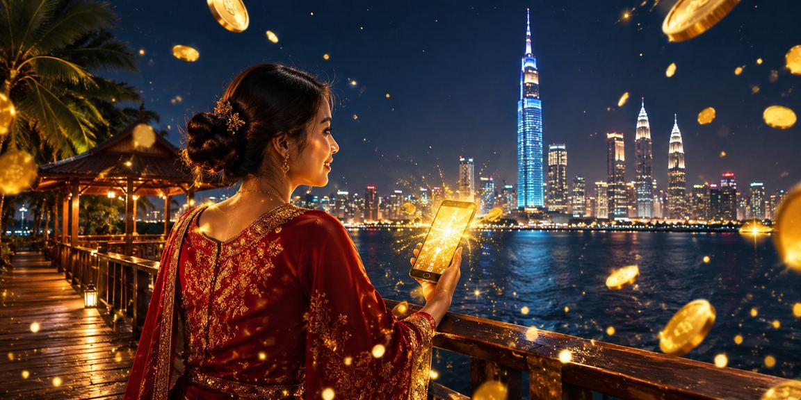 Pengguna mengakses akaun kasino mudah alih sanomanji89 semasa Hari Raya di Kuala Lumpur